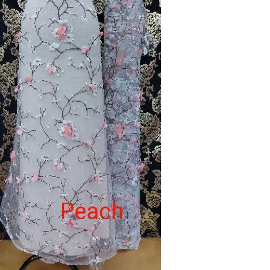 

☏ Organza Applique Sakura Design ☟