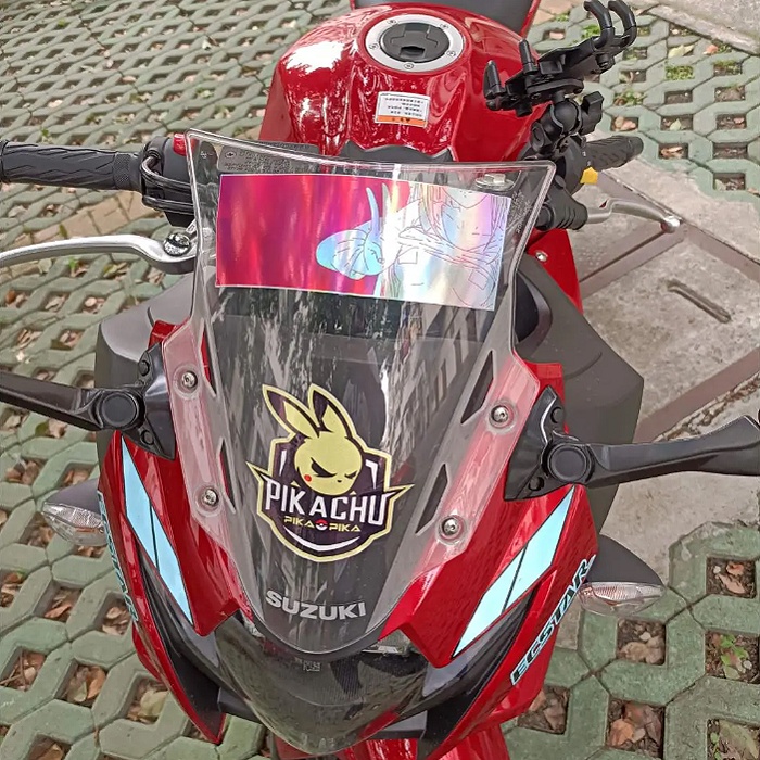 JDM Dua Dimensi Ya gadis Stiker Reflektif Pink Kecantikan Stiker JDM Sepeda Motor Sepeda Mobil Stiker