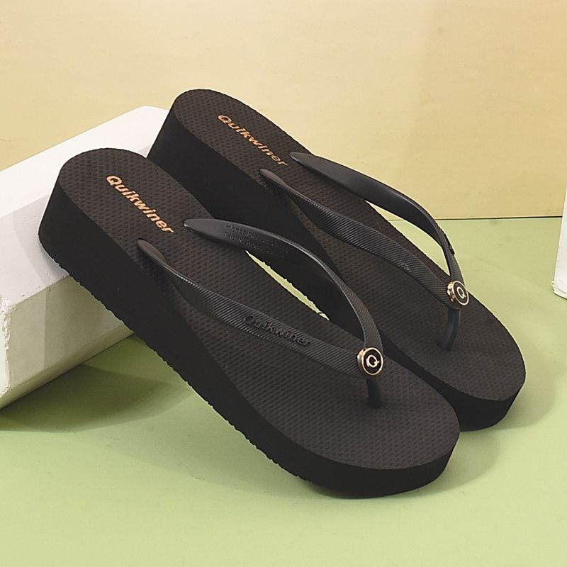 BIG SALE Flip Flop Sandal wanita - Sandal Wedges One Mutiara - Sandal Spon Ringan