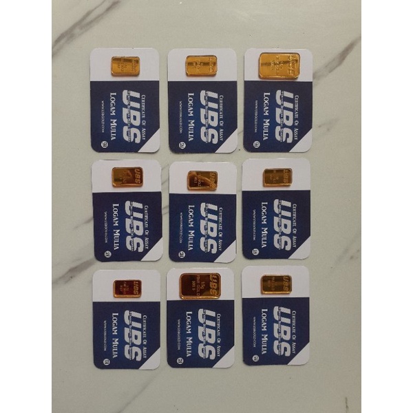 PROMO !! REPLIKA EMAS UBS MIRIP ASLI AKRILIK GOLD UNTUK BAHAN MAHAR DAN CRAFT-2
