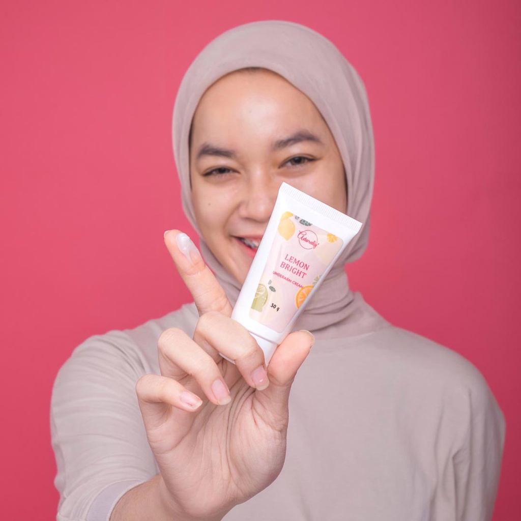 Lemon Bright Underarm Cream By Adoraly Skincare BPOM | Krim Pemutih Ketiak | Cream Untuk Area Lipatan | adoraly.id bodycare