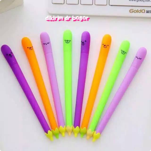

MOS Pulpen Gel Terong Unik Lucu ~♥~