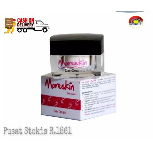 MORESKIN DAY CREAM NASA Krim pemutih wajah penghilang flek hitam