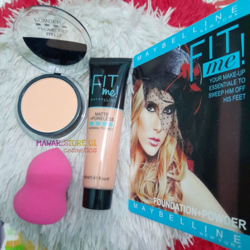 Maybelline Fit Me Set 2 in 1 + Beauty Blender