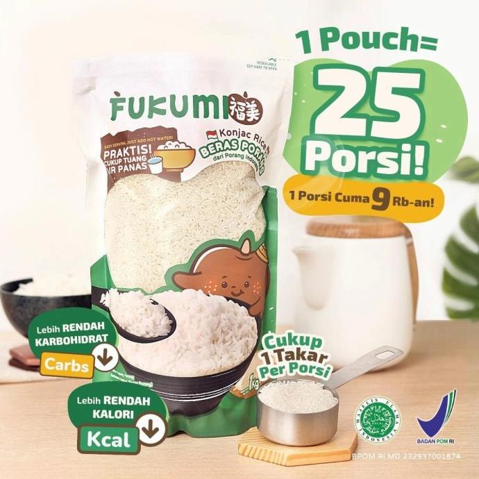 

Fukumi Beras Porang 1 kg ORIGINAL/beras sehat/beras diet/aman utk GERD