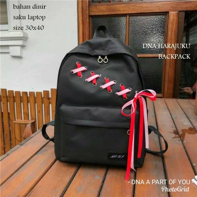 Ready stok backpack pita silang tas ransel wanita fashion mewah harga murah