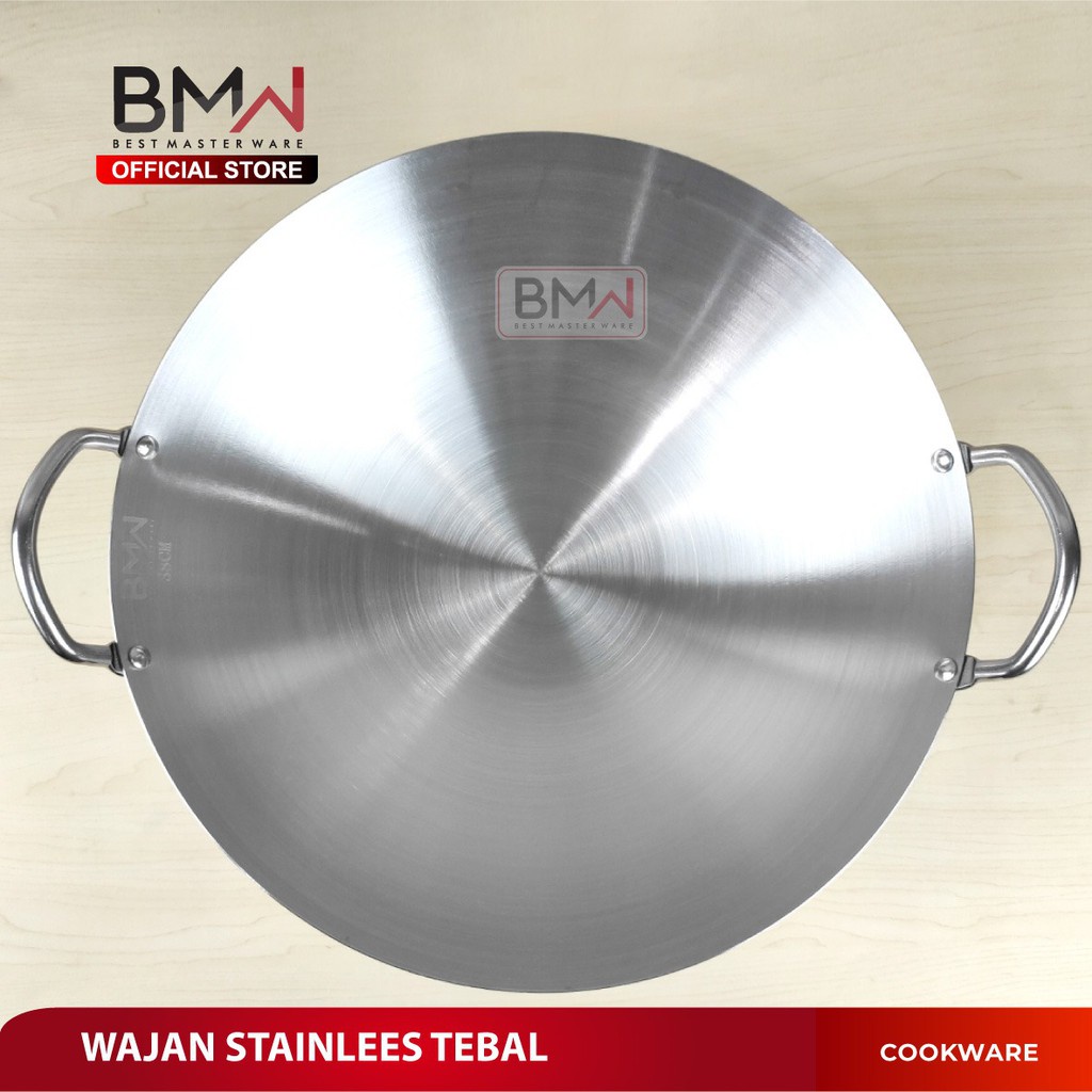 Wajan Stainless Steel Penggorengan Tebal Premium