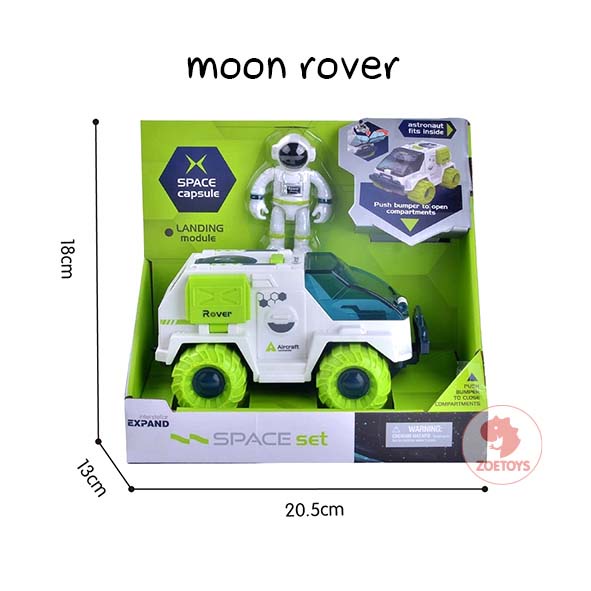 Zoetoys Moon Rover Spaceship | Astronaut Space Shuttle Aerospace Rocket Toys Pretend Play | mainan luar angkasa rocket mobil2an Astronot Edutoys | Cari Kado Natal