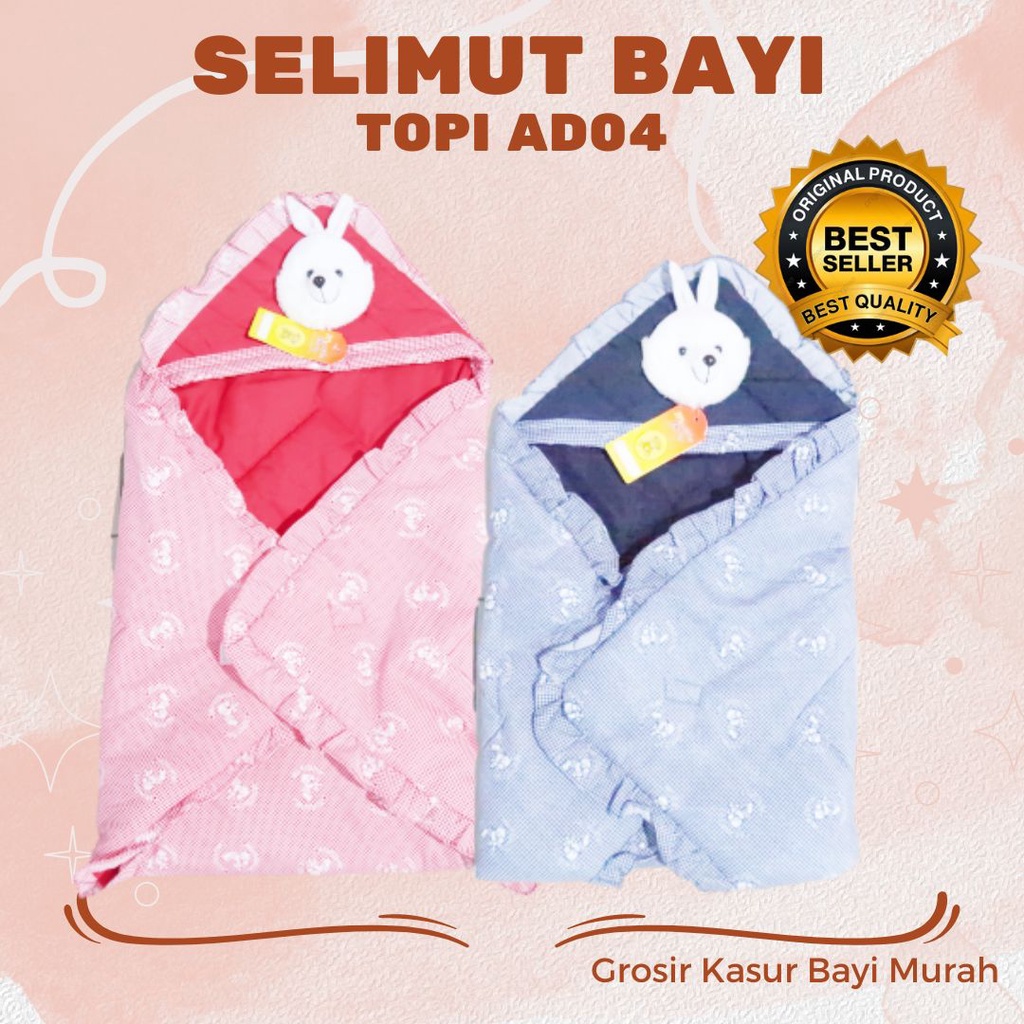 Selimut Bayi Topi Karakter Boneka Murah Model Terbaru Lucu Bagus Untuk Baru Lahir Bisa COD