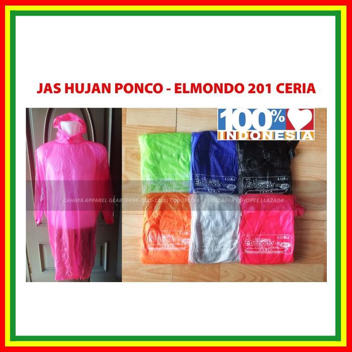 Jas Hujan Plastik Elmondo Jas Hujan Anak Elmondo ~ Jas Hujan Ponco Elmondo Ceria 201 Warna Lokal