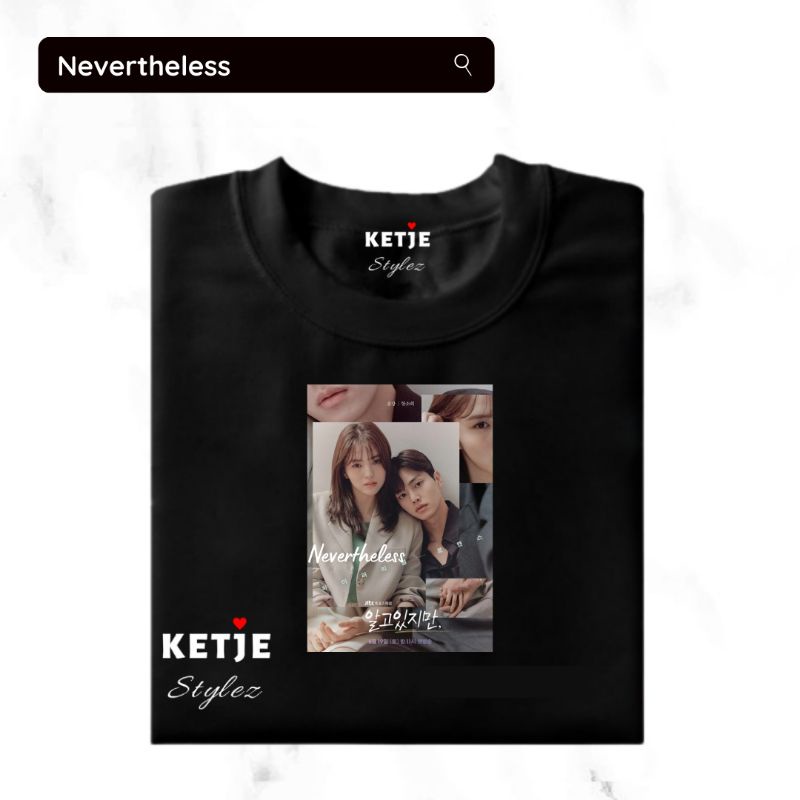 Kaos Song Kang Han So Hee Jae Eon Nabi / Custom Print Kaos Drakor Korea Nevertheless Ketjebadai