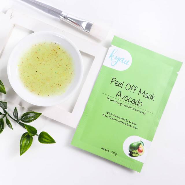 KYAU PEEL OFF MASK CRYSTAL SERIES (BPOM) GRATIS SPATULA mini size 10gr