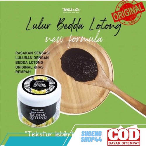 lulur mabello bedda lotong ori/lulur mabello bedda lotong 300gr/lulur mabello bedda lotong hitam