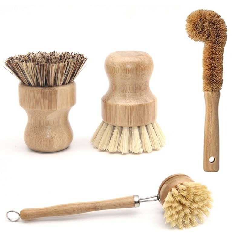 Sikat Pembersih Gagang Kayu Kitchen Brush