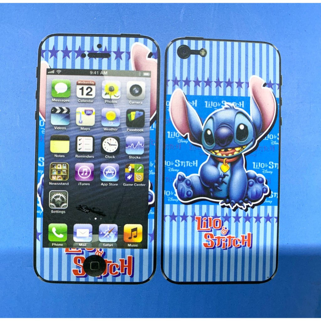 Screen Guard Stiker Pelindung Layar Lilo Stitch Micky Mouse Disney Iphone 4/ 4S/ 4G