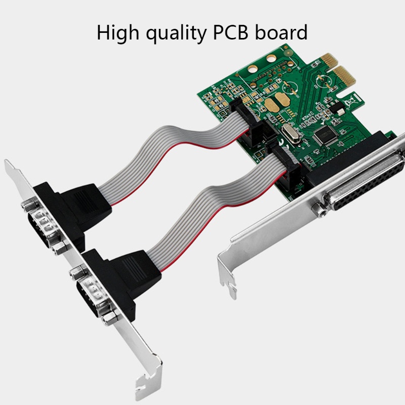 Konektor Port Serial btsg RS232 Paralel Kartu Ekspanding PCIE WCH382+Baffle