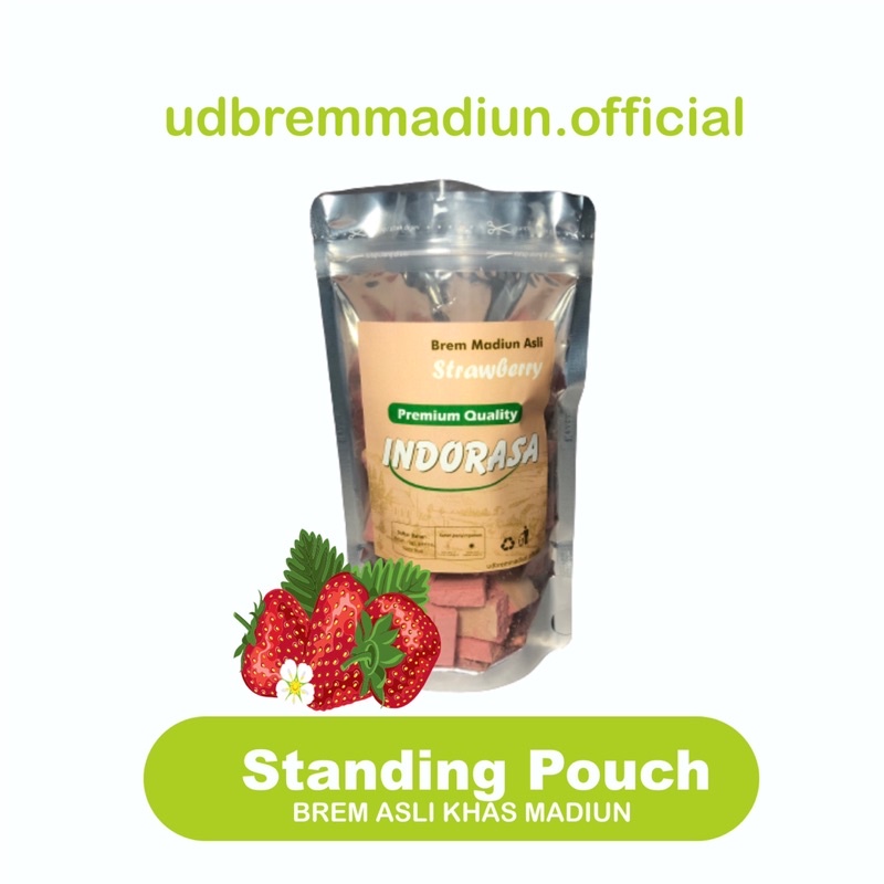 

Brem INDORASA Flavour Strawberry | Standing Pouch isi 50