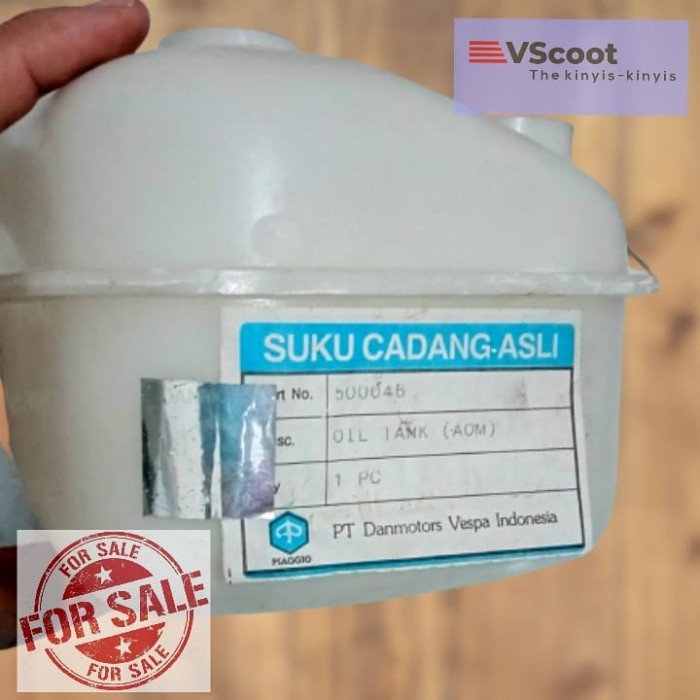 Vespa Excel PX PS Tangki oli danmotor biru original