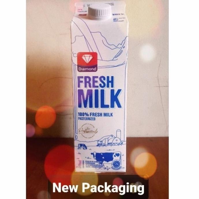 

BISA COD Diamond Fresh Milk Plain 946ml - Tanpa Plastik