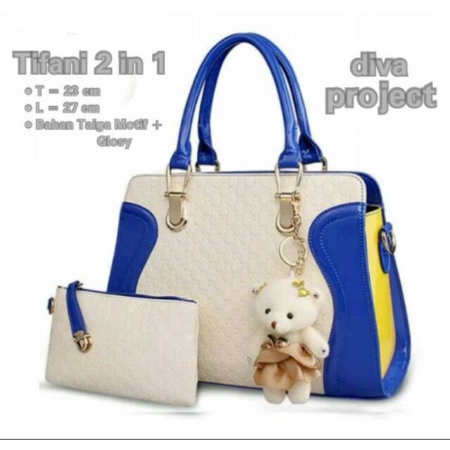 fashion tifani 2in1 free boneka/fashion wanita/tas murah