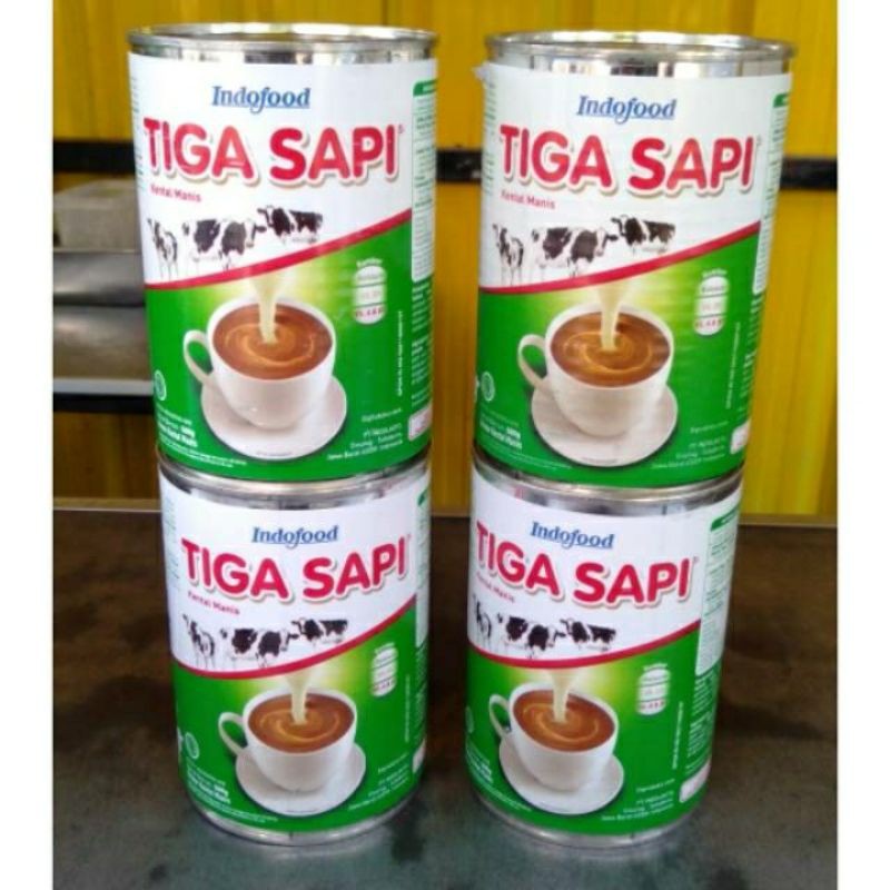 Jual Susu Cap 3 Sapi Kremer Cap 3 Sapi Susu Kental Manis Shopee