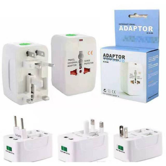 Adappter tarvel adapter ini memiliki berbagai jenis colokan