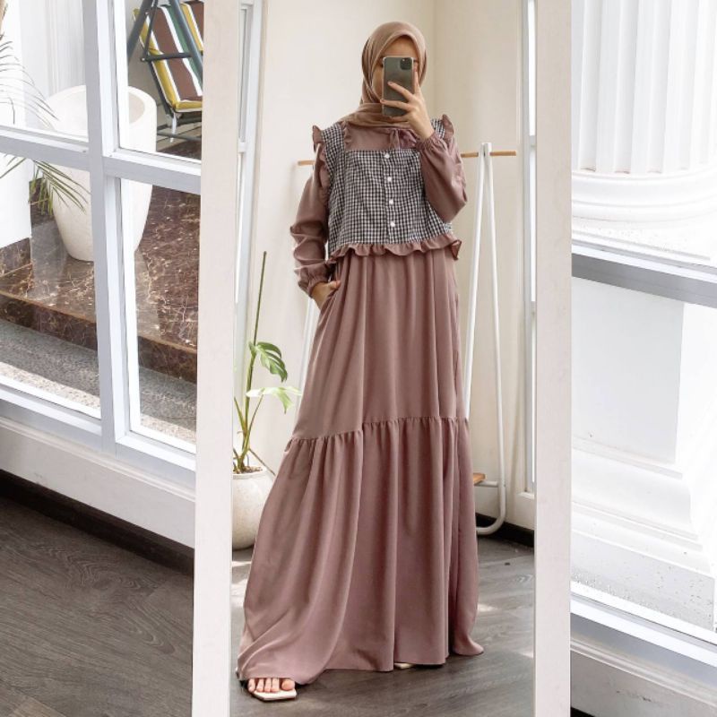 Dress Rilla Maxi | Dress Gamis Rompi