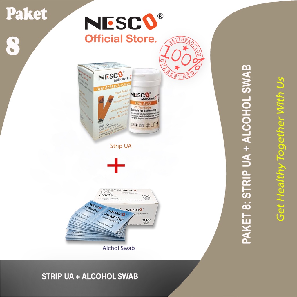 PAKET 8A (STRIP UA + ALCOHOL SWAB)