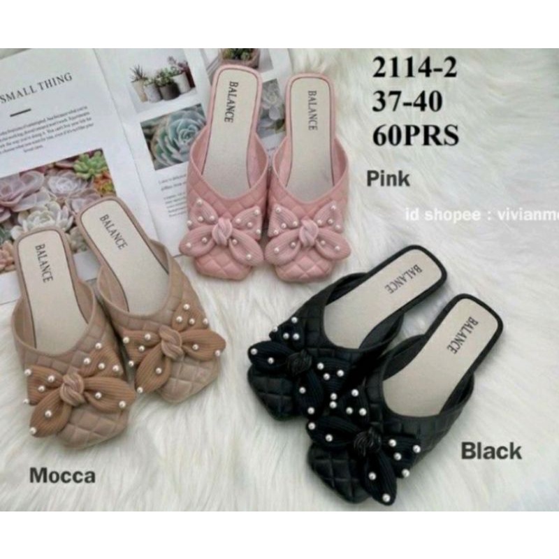 Sandal Jelly Wanita Selop Pita