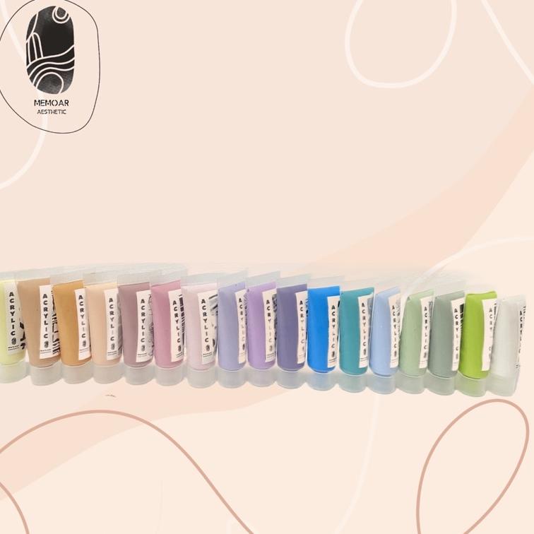 

(B4D2).. Cat Akrilik | Acrylic Paint | PASTEL | Cat Akrilik Pastel by Memoar.aesthetic //Harga@hemat