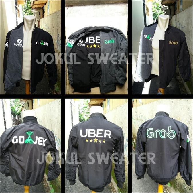 Hot Stuff Jaket Taslan Bolak Balik Uber Grab Gojek