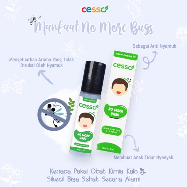 Cessa KIDS HIJAU No More Bugs | Menjaga Anak Gigitan Nyamuk cesa minyak balur telon anti serangga