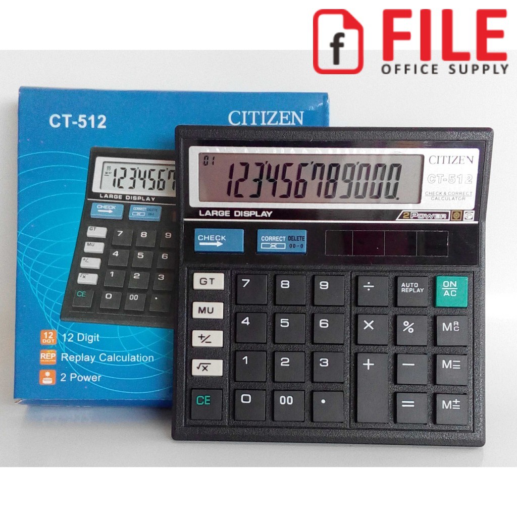 

Kalkulator / Calculator 12 Digit Citizen CT-512