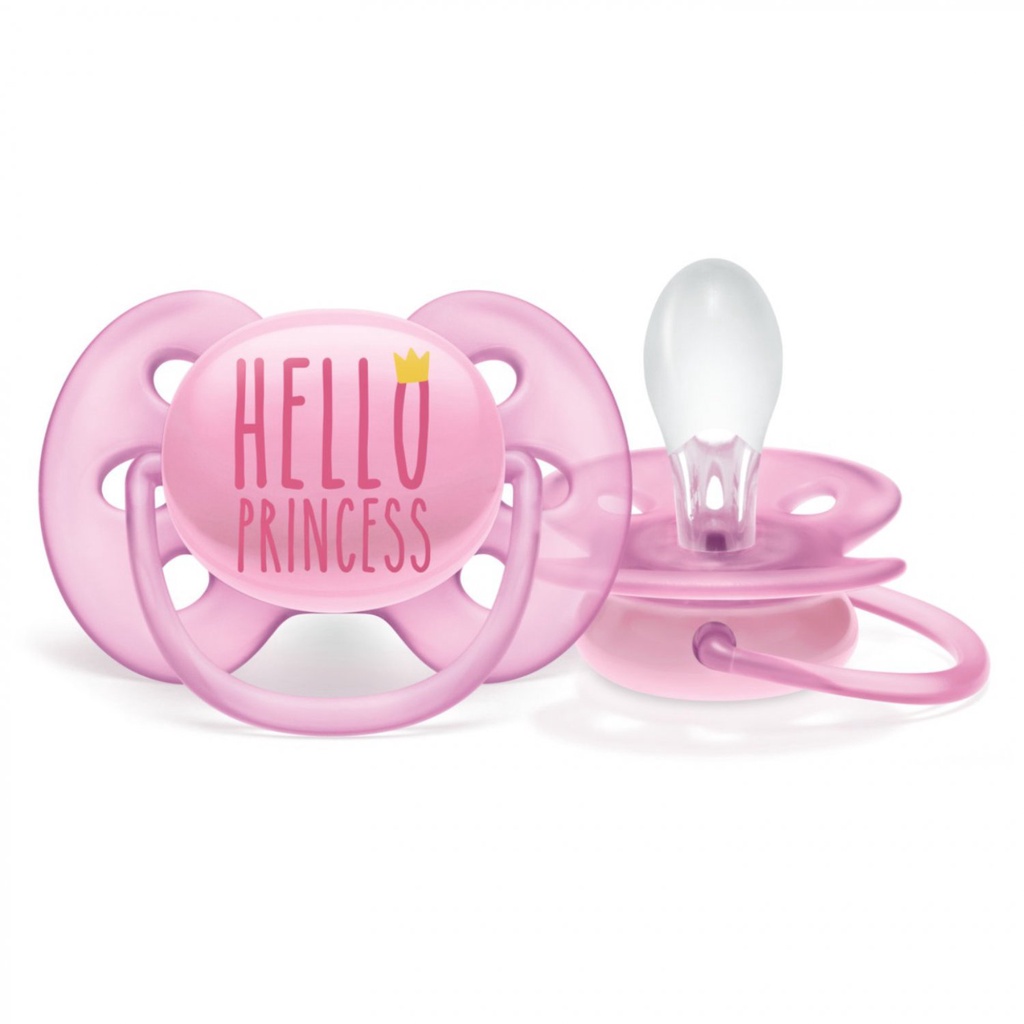 Philips Avent Soother Soft Hello Princes 6-18 Month