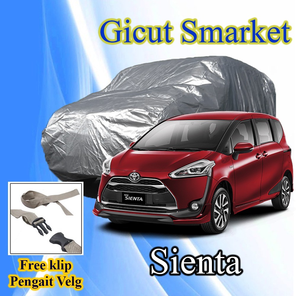 selimut sarung cover body mobil toyota sienta free pengikat ban