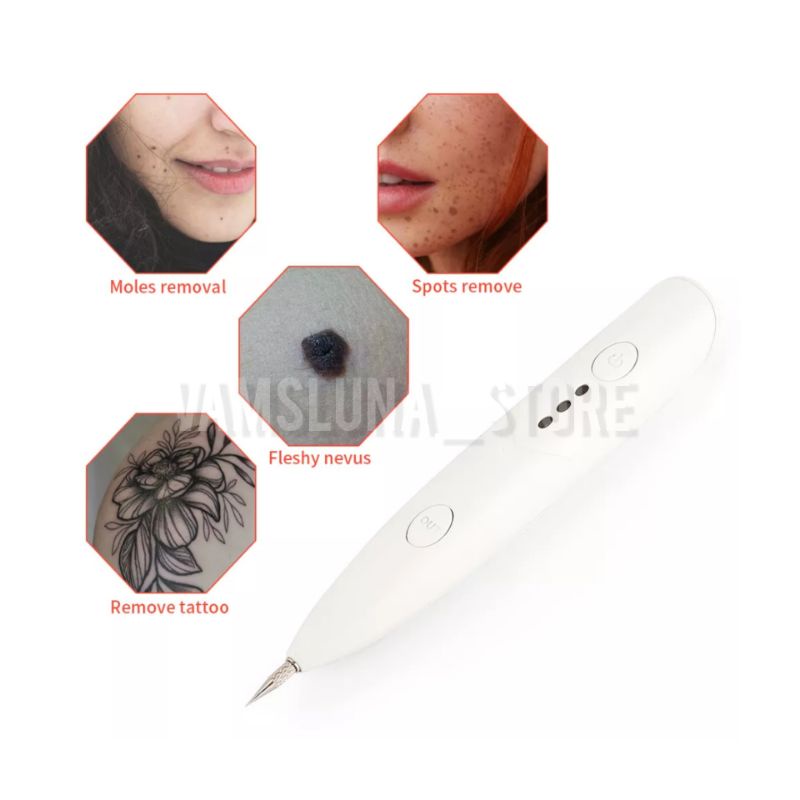 Mini Freckle Pen / Portable Couter Penghilang Spots / Moles / Fleshy Nevus / Tato /TATTO Tahi Lalat // Soft cauter laser penghilang flek tai lalat kutil tatto bintik hitam melasma milia plasma pen