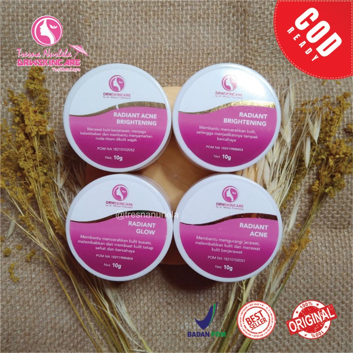 CREAM MALAM RADIANT CREAM PENCERAH WAJAH RADIANT ACNE RADIANT BRIGHTENING RADIANT GLOWING RADIANT AC