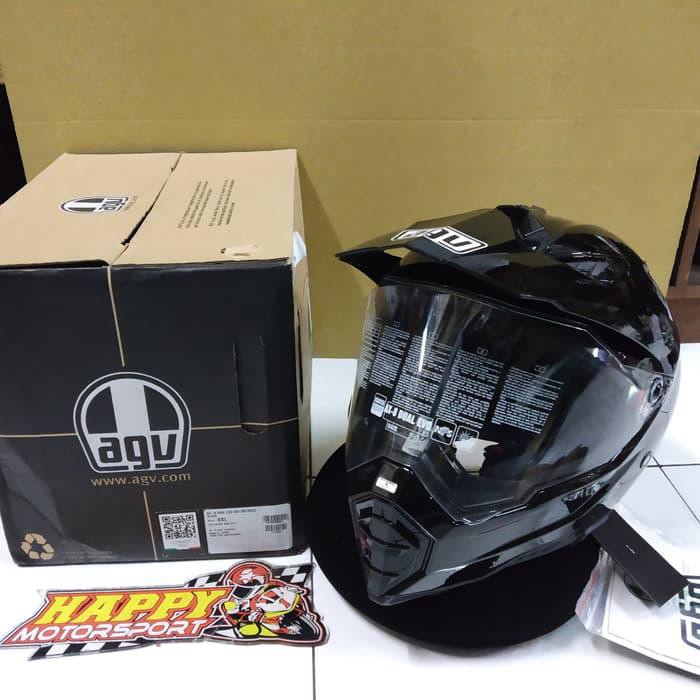 HELM AGV AX-8 DUAL BLACK GLOSSY SIZE XXL ORIGINAL DOT MADE IN ITALY