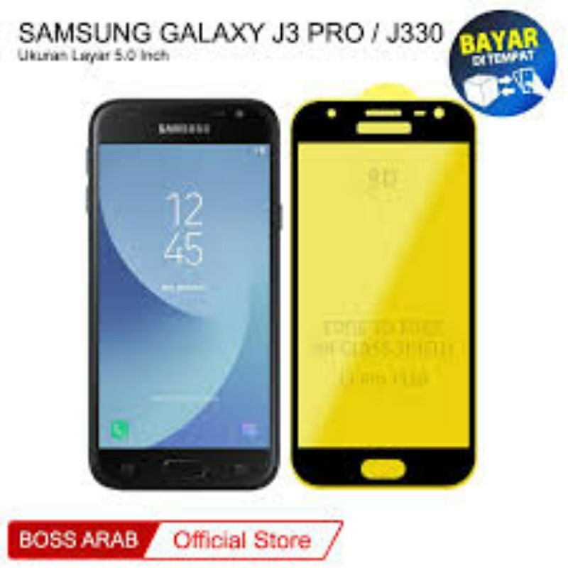 Tempered Glas kaca full layar 9d hp Samsung J2 PRIME/J2 PRO/J3/J5/J3 PRO/J3 PRIME/J5 PRO/J7/J7 PRO/J