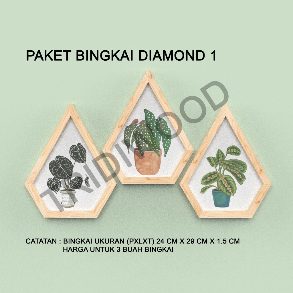 HIASAN DINDING / HIASAN DINDING DIAMOND / HIASAN DINDING UNIK / WALL DECOR