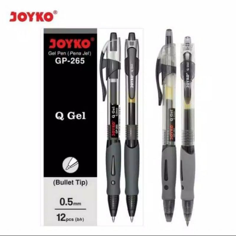 Pulpen joyko / bolpoin joyko Q GEL Gp 265 isi 12 pcs