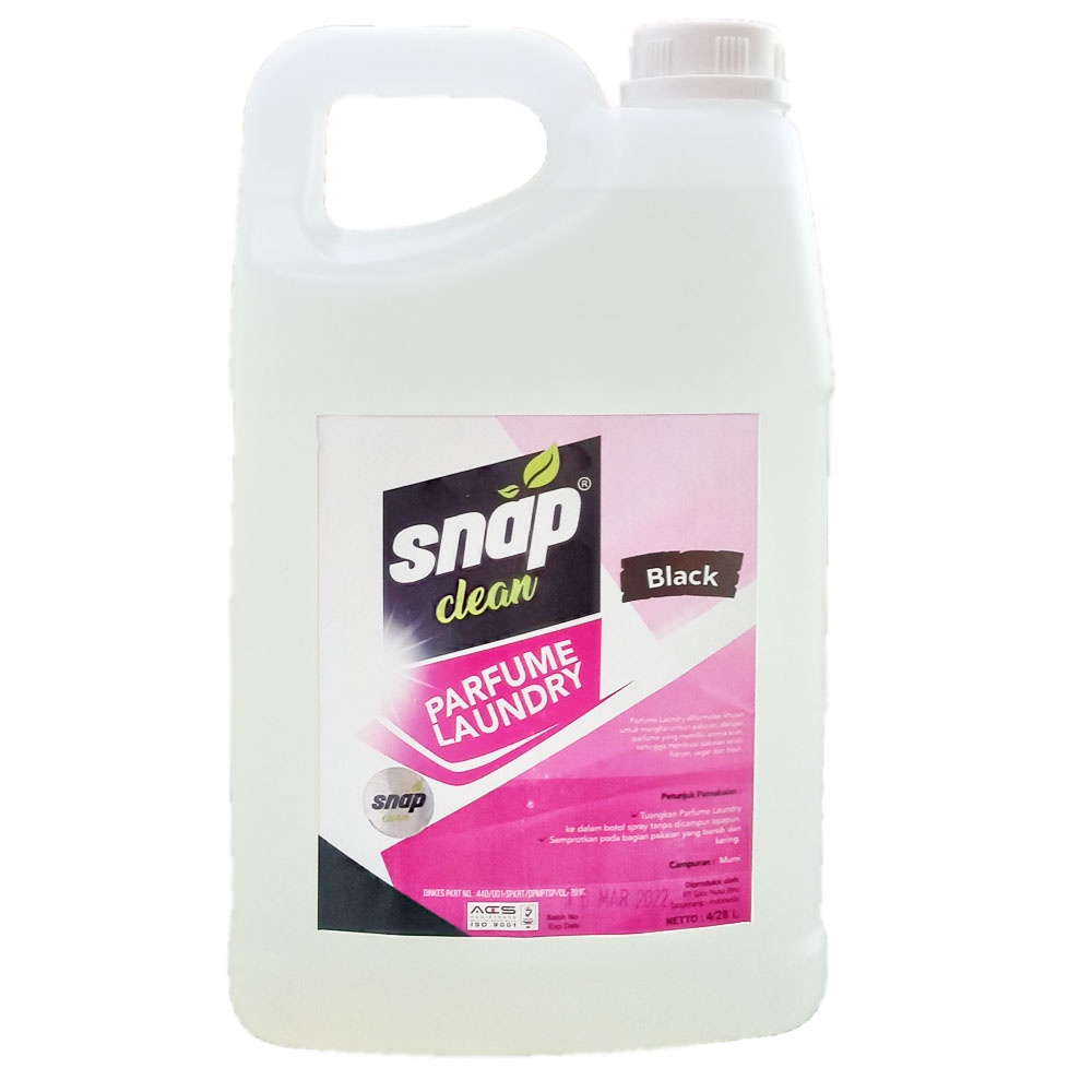 Parfume Laundry Pewangi Pelicin Pakaian Pengharum Baju Setrika Laundry Snap Clean 4 Liter Instant Sameday