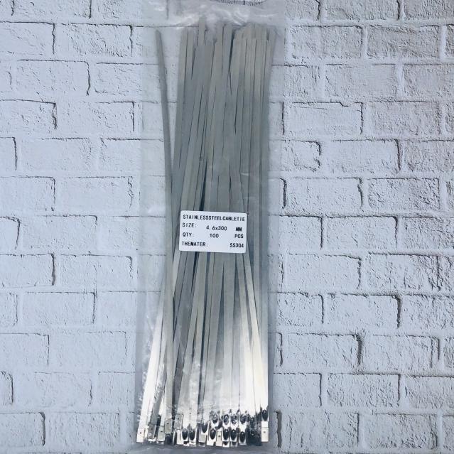 

☚ HZ Stainless Steel Cable Ties 4,6 x 300 mm SS304 ➣