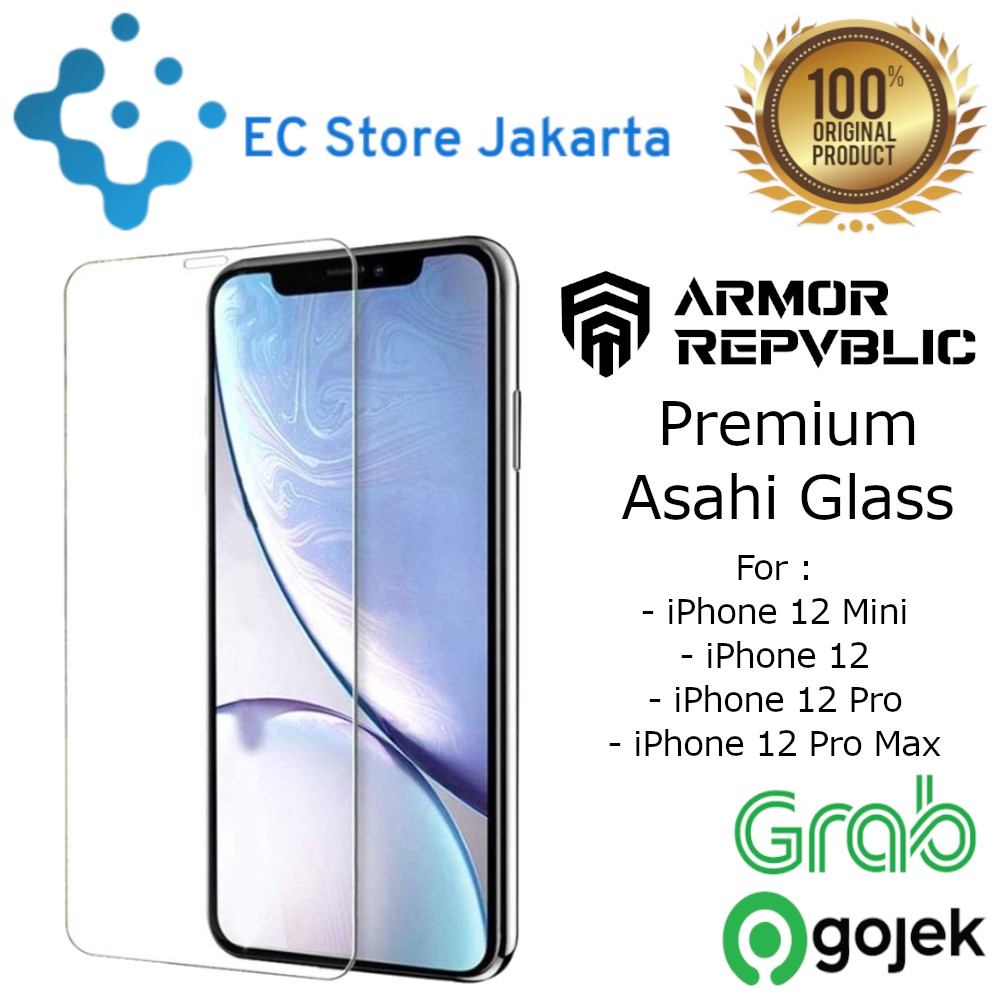 Armor Repvblic Tempered Glass iPhone 12 Pro Max / 12 Pro / 12 Mini