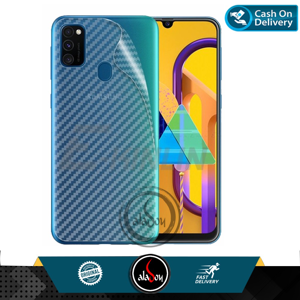 Garskin Carbon Samsung M30S Premium Back Screen Protector