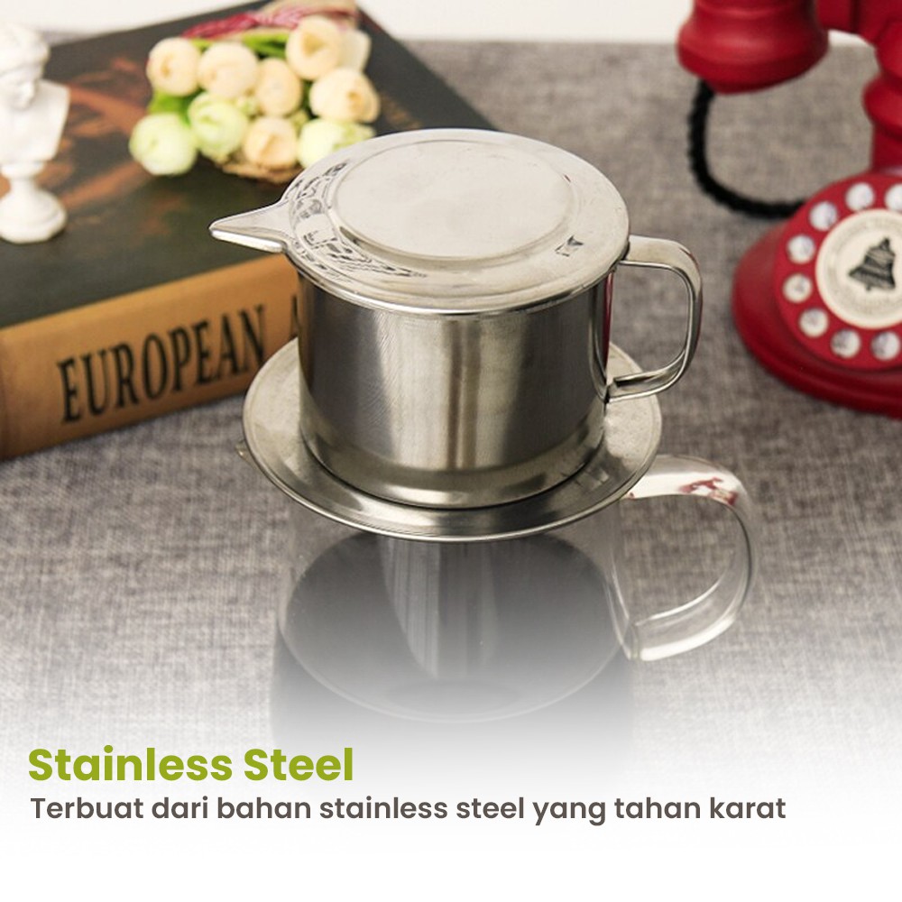 Coffee Maker Saringan Kopi Vietnam Drip Filter Stainless Steel