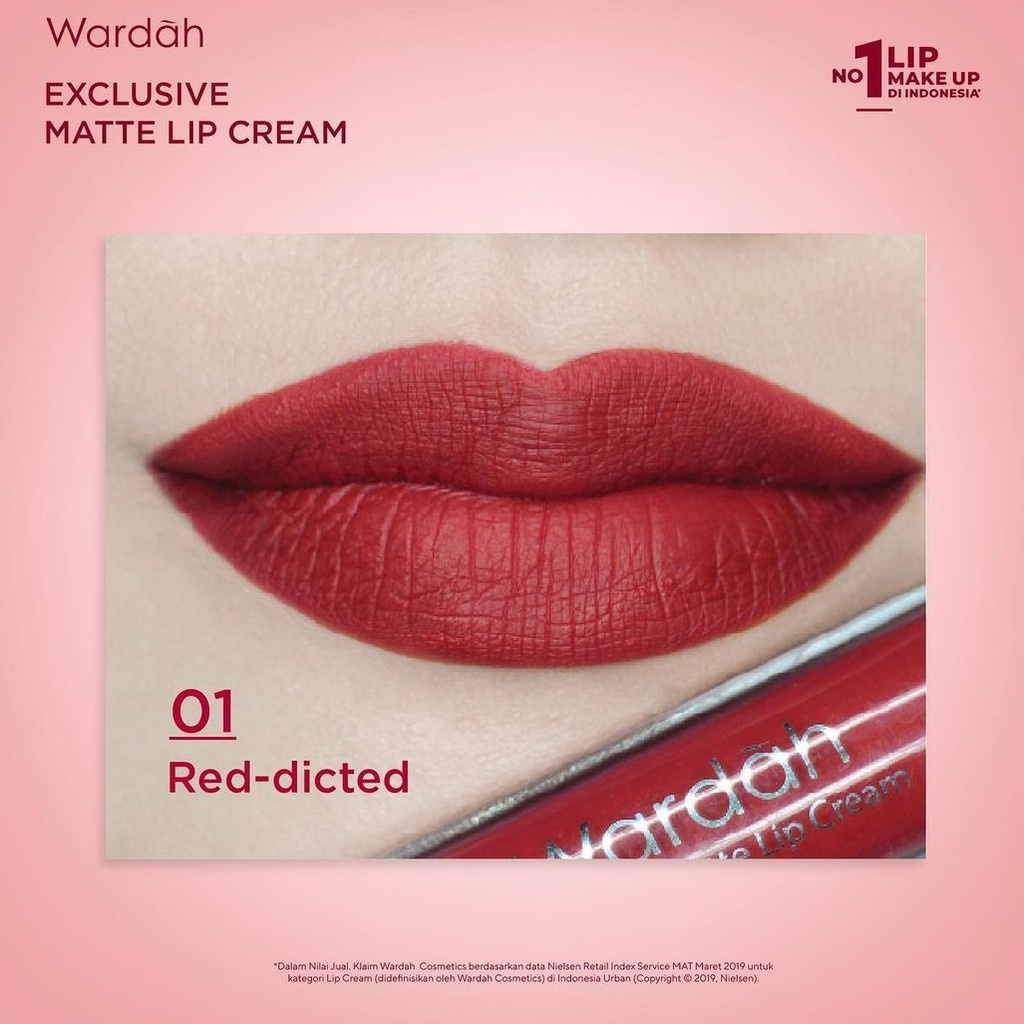 Lipstik Wardah Exclusive Matte Lip Cream Warna Intense dan Tahan Lama