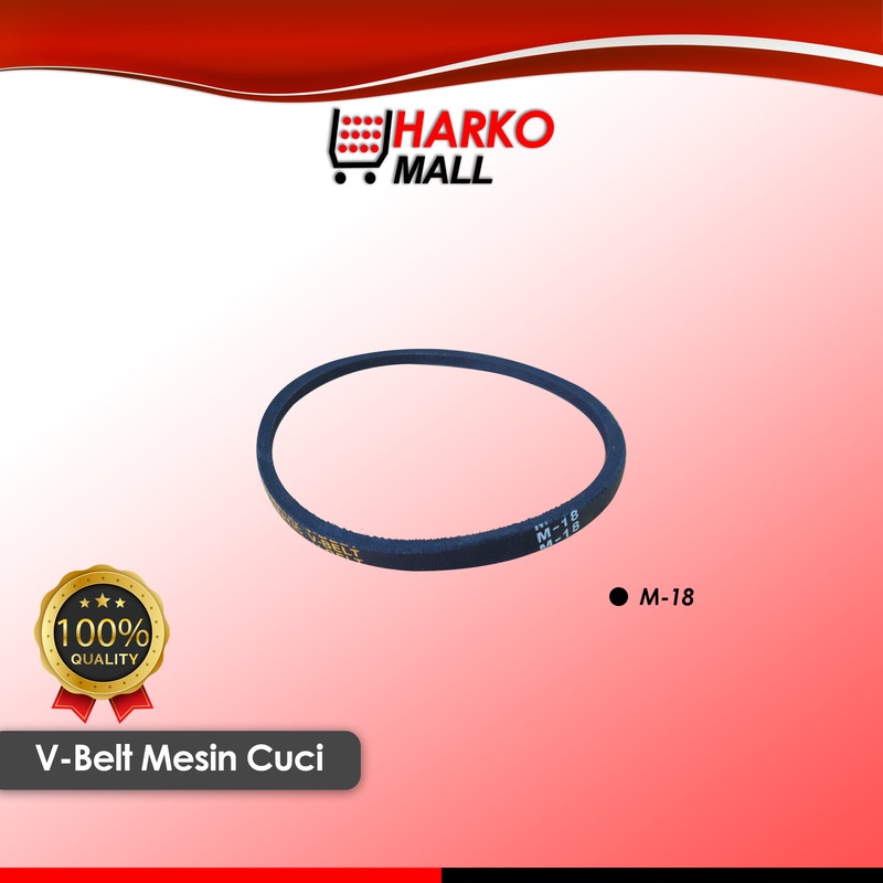Karet Vanbelt Mesin Cuci Vanbel / Fan V Belt Universal untuk merk SANYO SHARP LG Ukuran M-18