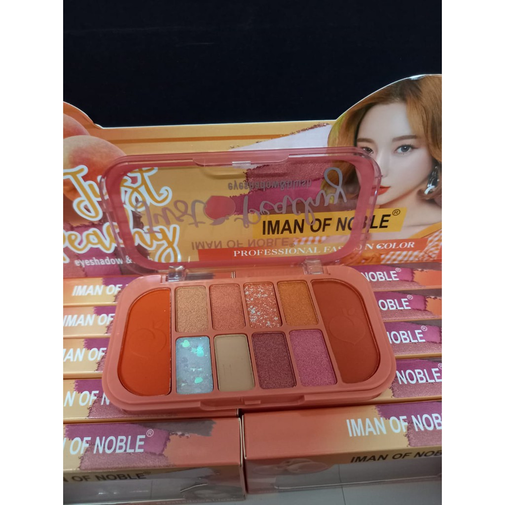 PROMO!!!EYESHADOW PALETTE JUST PEACHY BY IMAN OF NOBLE NO.6658/UNICORN NO.6662