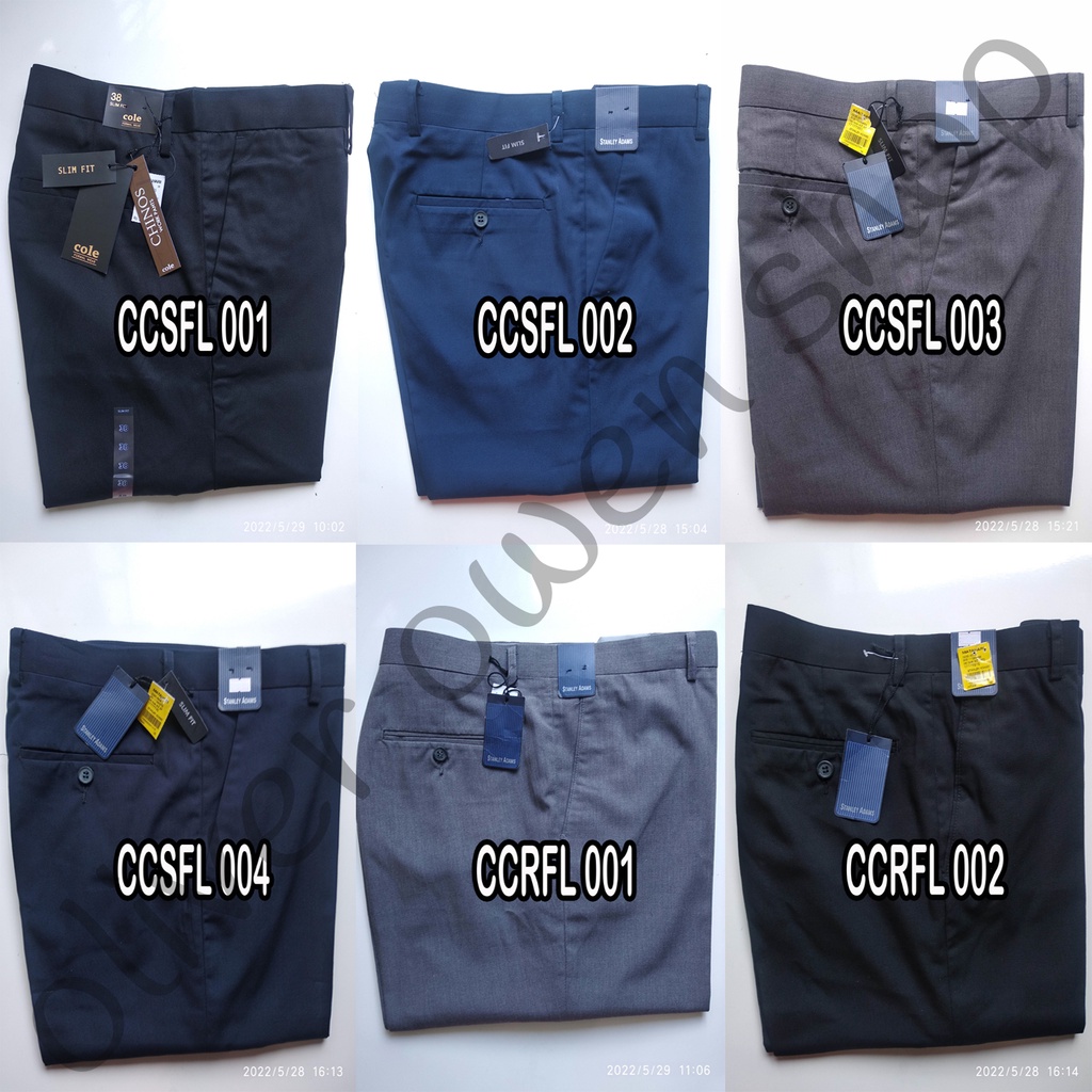 Celana Panjang Formal Reguler Fit Slim Fit Merk STANLEY ADAMS
